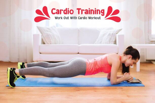 Cardio workout at online home for weight loss