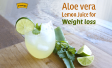 Aloe vera Lemon juice For Weight loss
