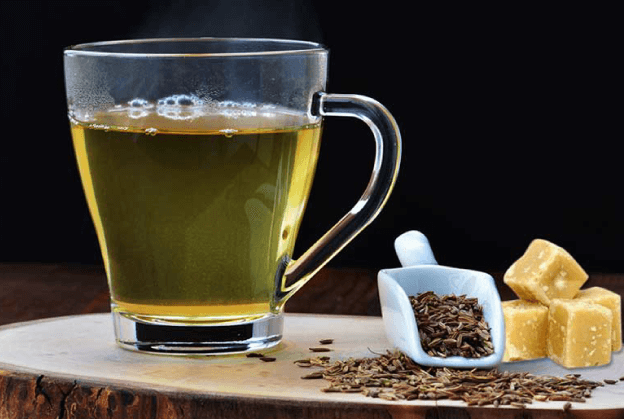 cumin seeds and jaggery water