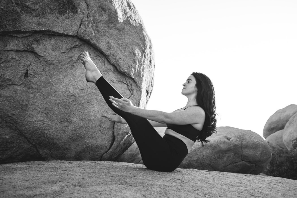 Boat pose yoga