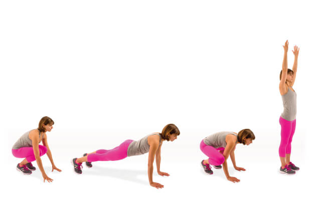 Burpees-Weight loss exercise at home 