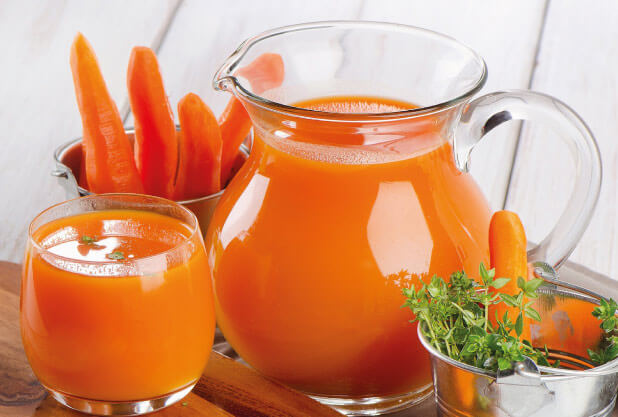 Carrot-Juice can help in glowing skin