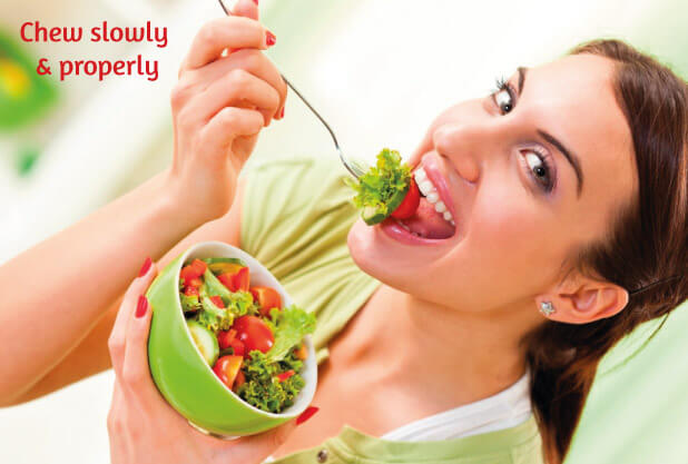 Chew food properly can help in weight loss Chew food properly can help in weight loss