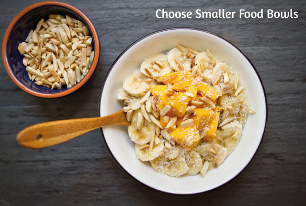 Get smaller food bowls Get smaller food bowls