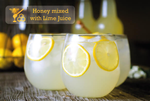 Honey mixed with Lime-Juice Honey mixed with Lime-Juice