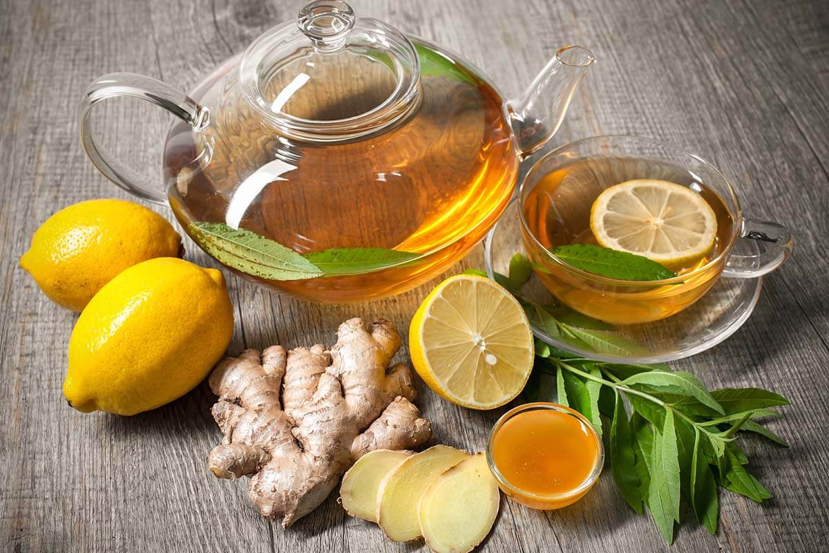 Ginger tea with ayurvedic herbs Ginger tea with ayurvedic herbs