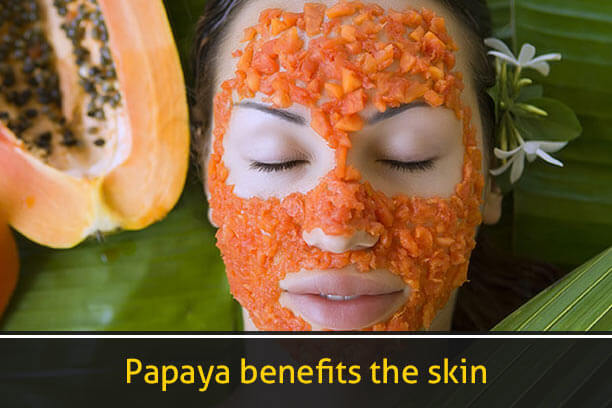 Papaya benefits the skin