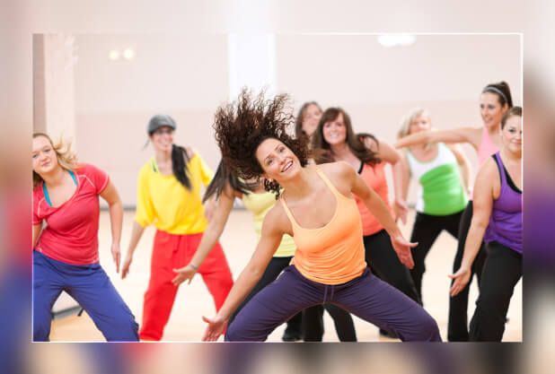 Play an upbeat song and dance Play an upbeat song and dance