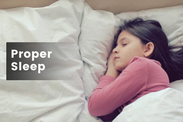 Proper sleep is necessary for proper growth of children