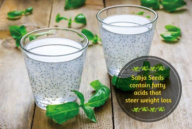 Sabja Seeds contain fatty acids which promote weight loss