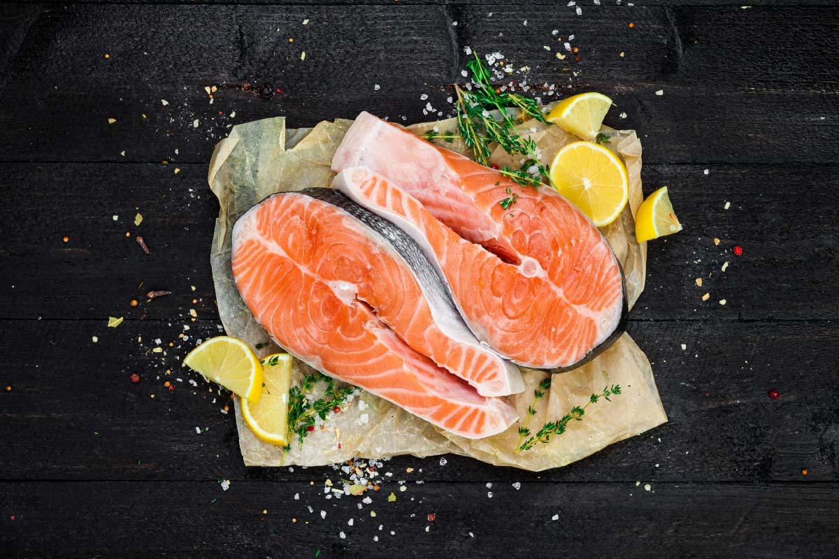 Salmon fish helps in lowering blood pressure and inflammation