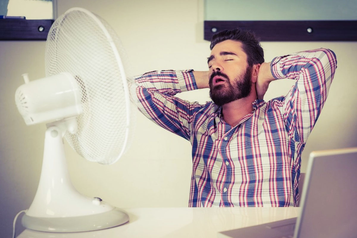 To keep Lungs Healthy, blow the fan air across your face, nose & mouth