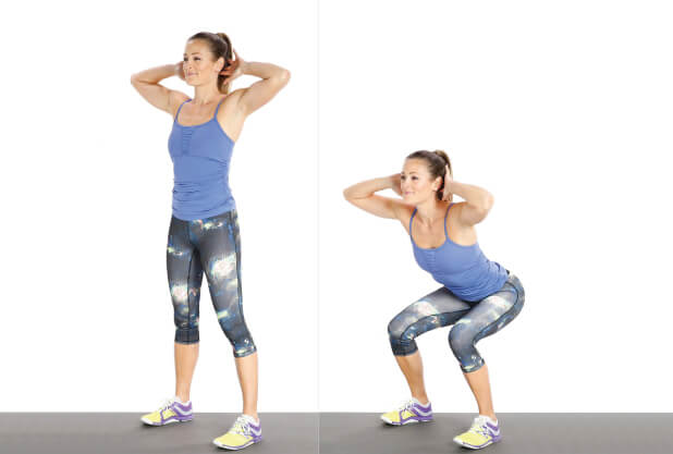 Squats-Weight loss exercise at home Squats-Weight loss exercise at home
