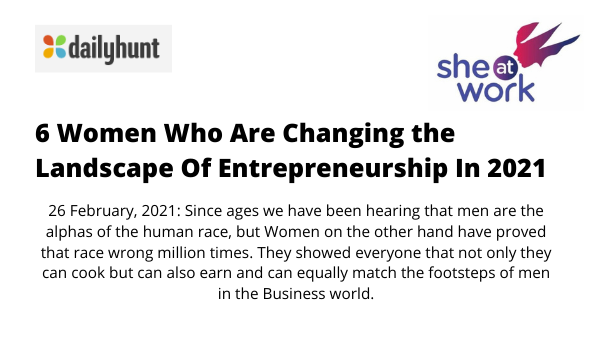 6 women who are changing the landscape of enterpreneurship
